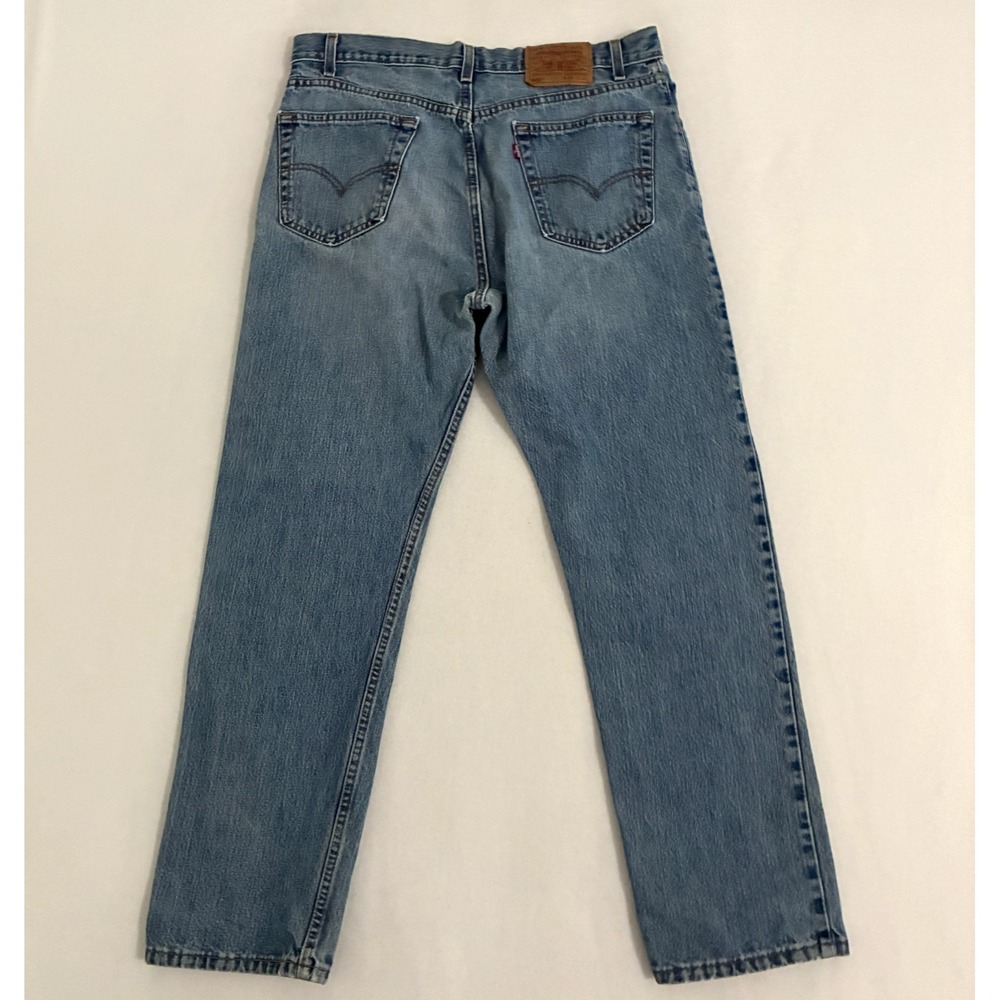 Vtg Levis 505 USA Made Jeans Mens Size 36x30 Denim Straight Fit Pants Y2K